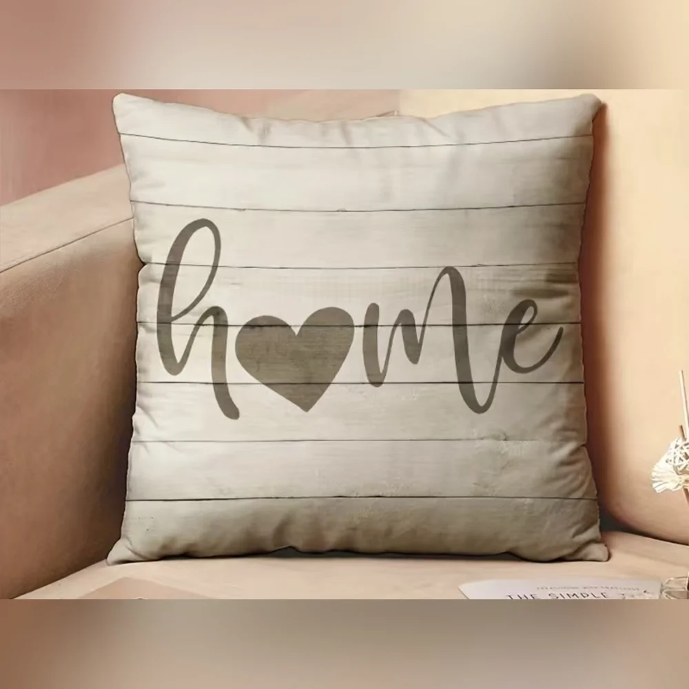 New 1pc Striped Plush Pillow Cover Pillowcase 18